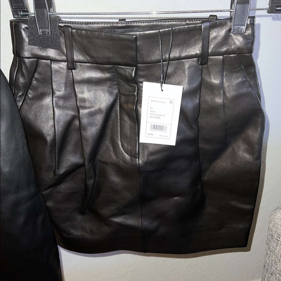 Theory leather jacket & skirt set - Picture 1 of 2